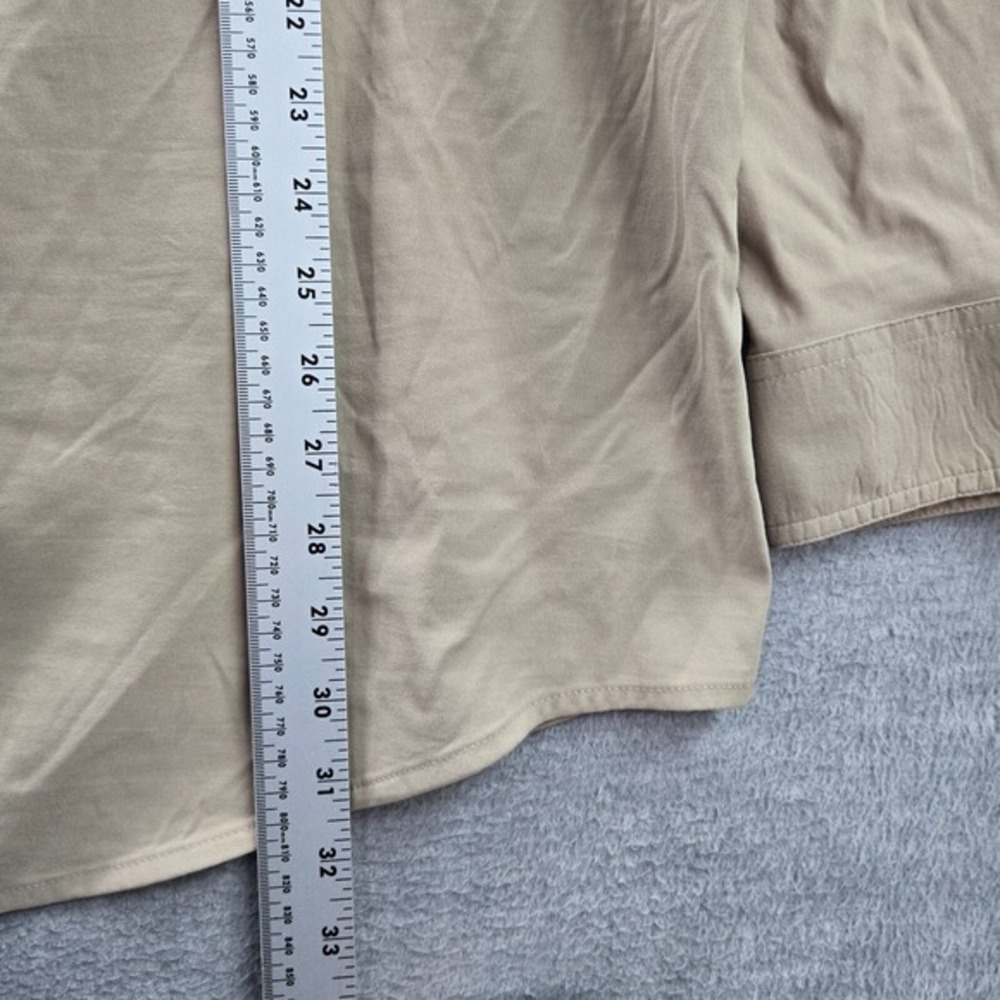 Duluth Men Button Up Shirt 2XL‎ Beige Mesh Standard Fit Pockets Nylon Spandex - Picture 3 of 6